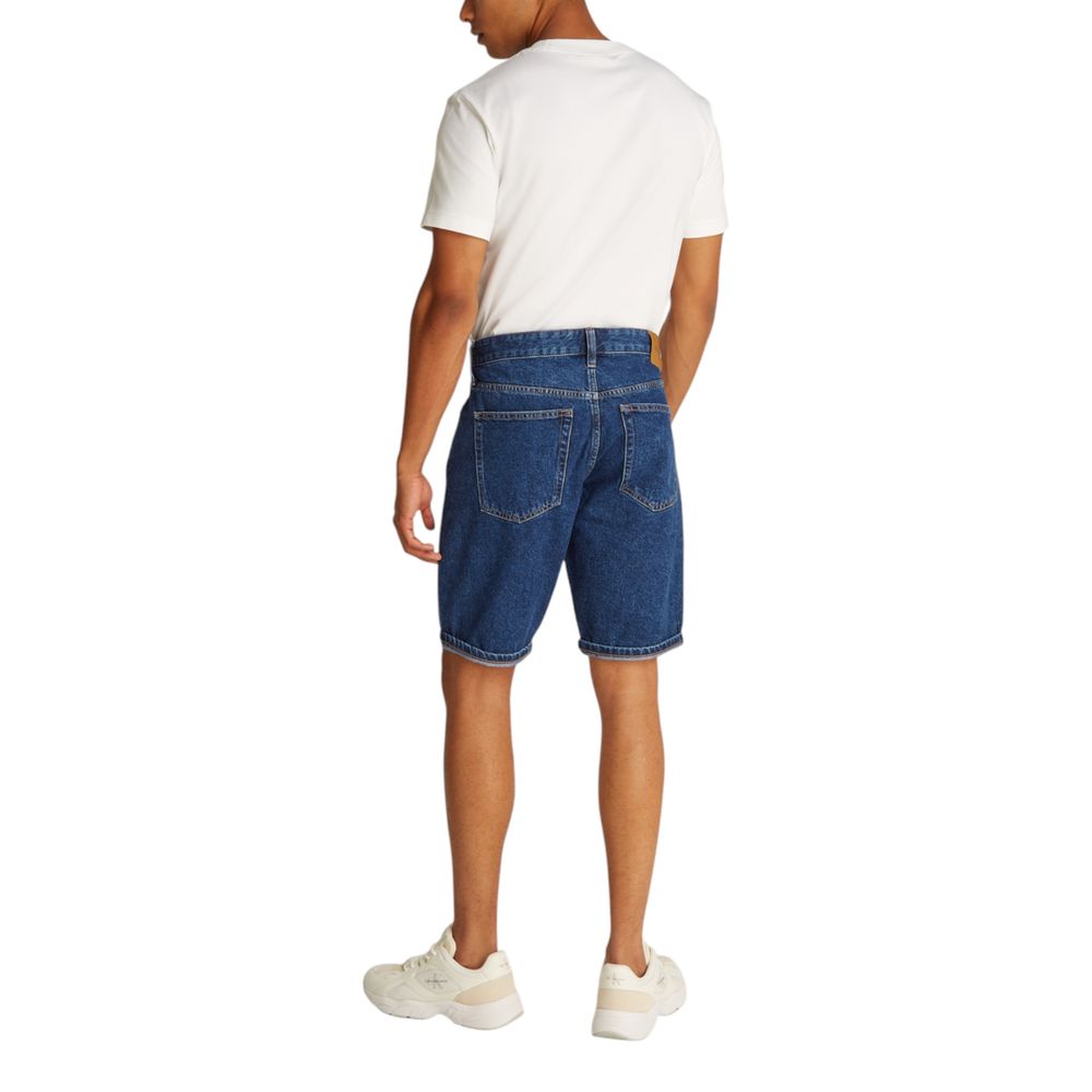 Calvin Klein Jeans Bermuda in cotone blu