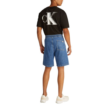 Bermuda en coton bleu Calvin Klein Jeans