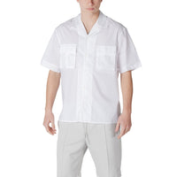 Chemise à manches courtes en lyocell blanc Antony Morato