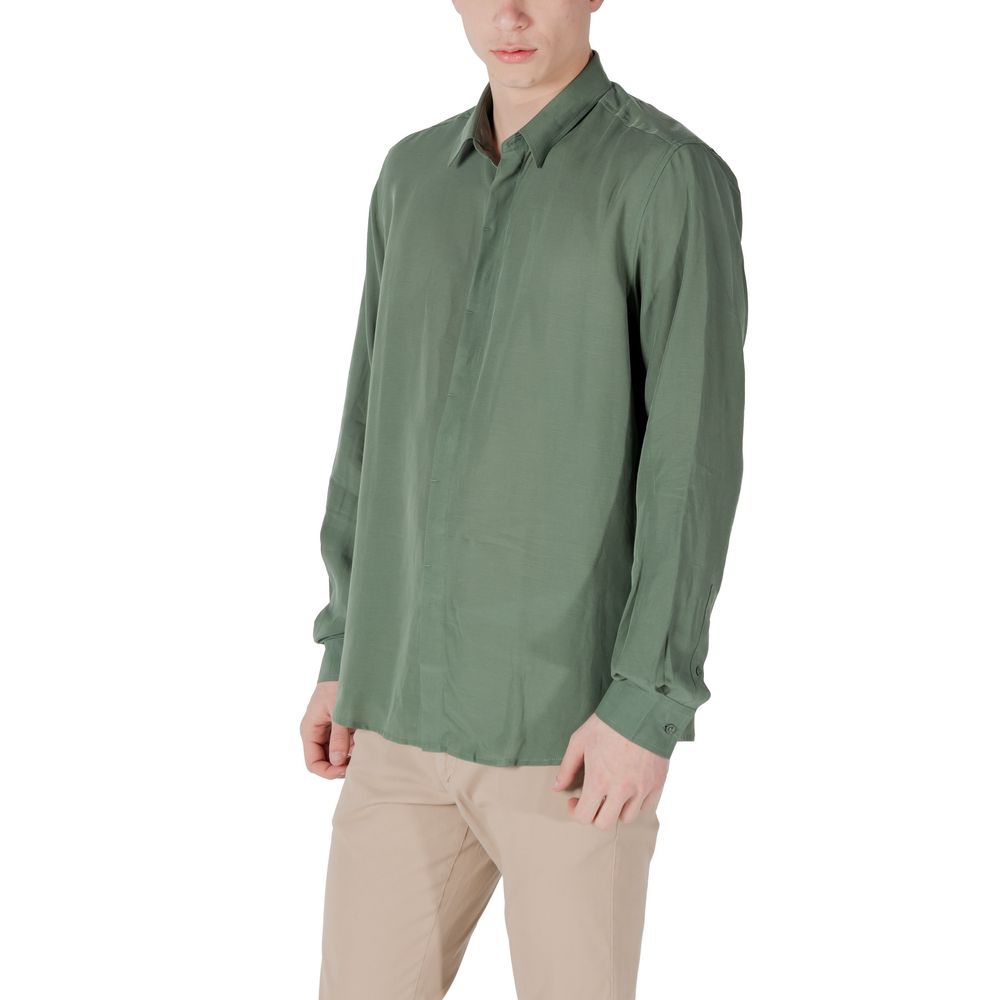 Chemise habillée bicolore en lyocell Antony Morato