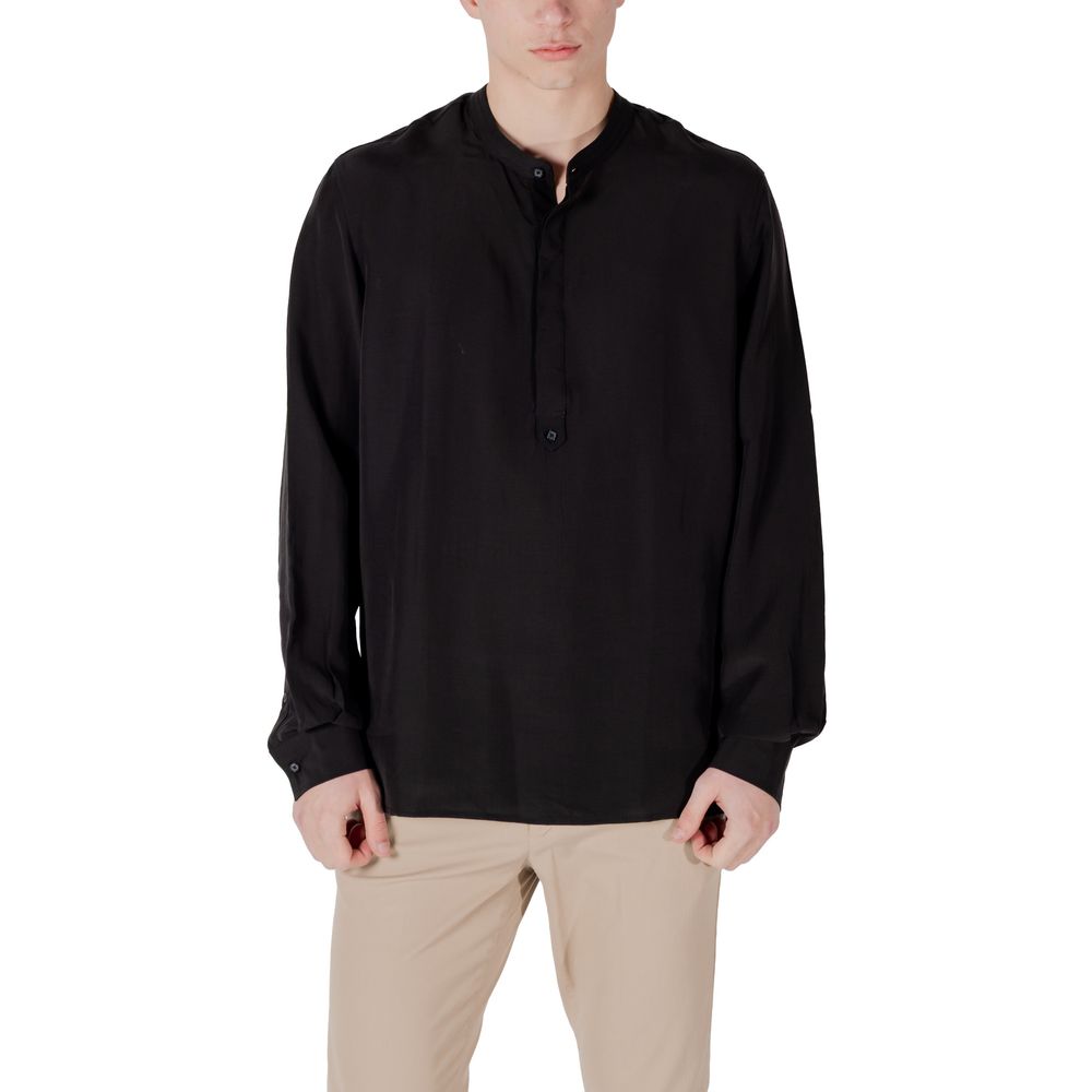 Chemise noire en lyocell Antony Morato