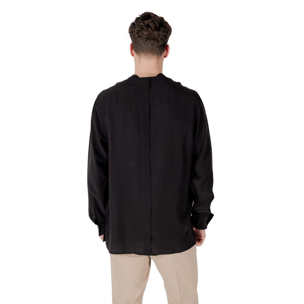 Chemise noire en lyocell Antony Morato