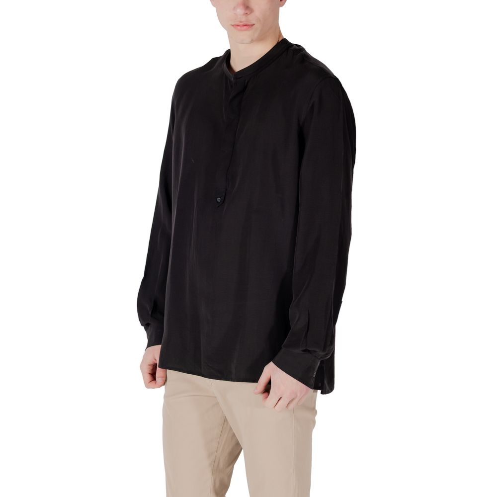Chemise noire en lyocell Antony Morato