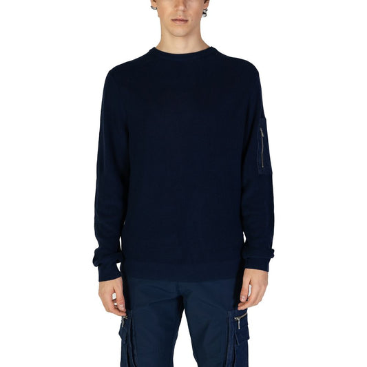 Felpa in cotone blu Antony Morato