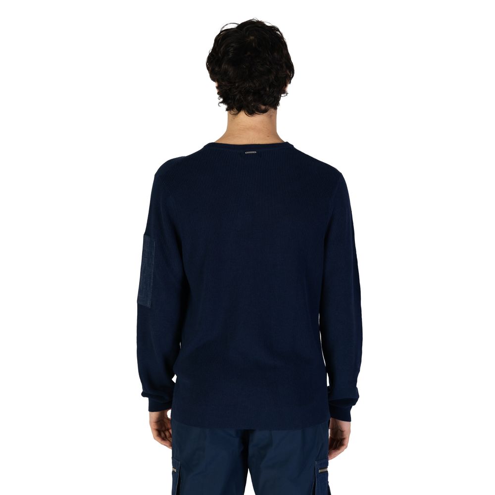 Felpa in cotone blu Antony Morato