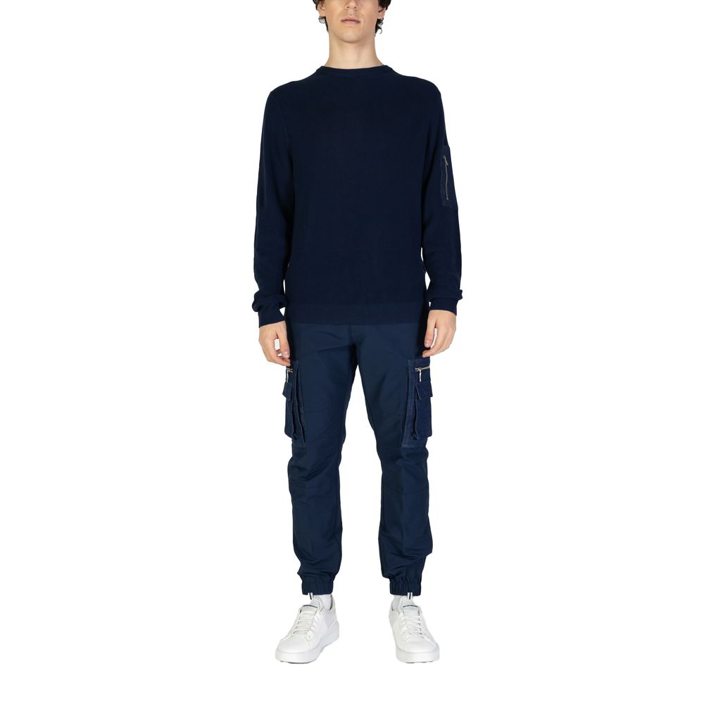 Felpa in cotone blu Antony Morato