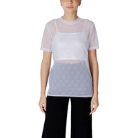 T-shirt bianca in poliammide Armani Exchange
