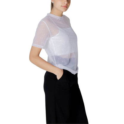 T-shirt bianca in poliammide Armani Exchange