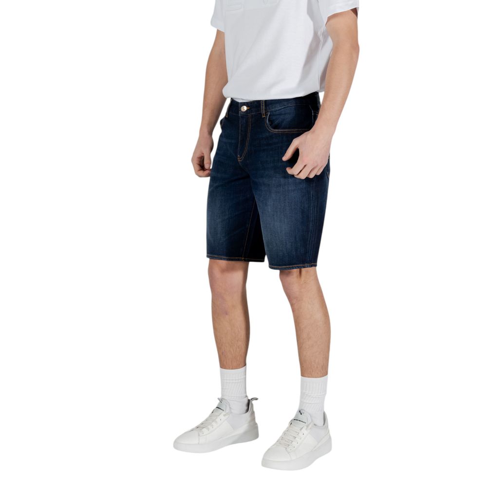 Bermuda in cotone blu Armani Exchange