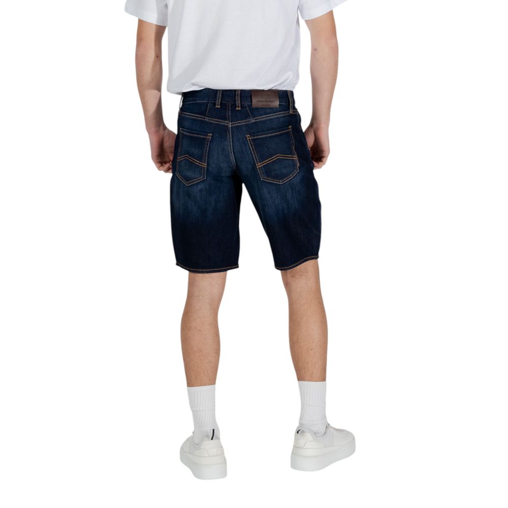 Bermuda in cotone blu Armani Exchange