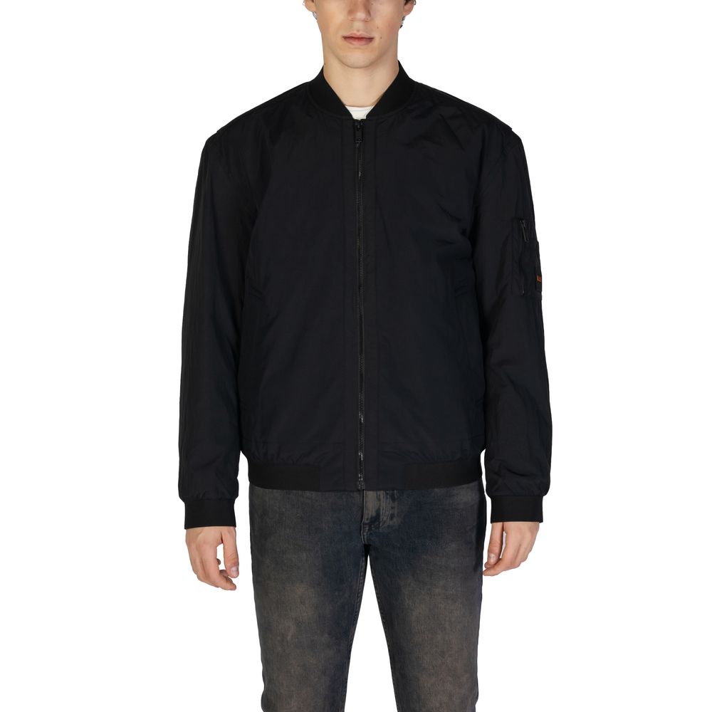 Bomber in poliammide nero Hugo Boss