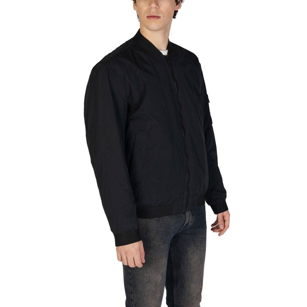 Bomber in poliammide nero Hugo Boss