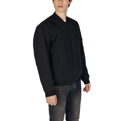 Bomber in poliammide nero Hugo Boss