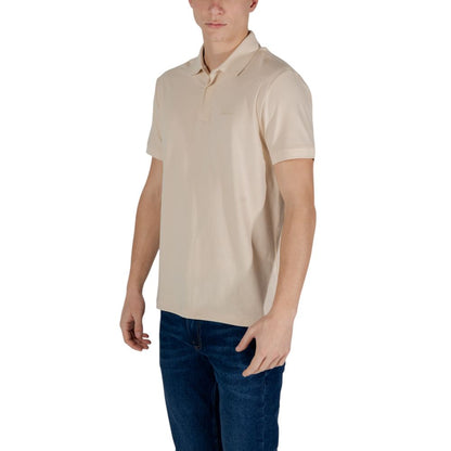 Polo in cotone beige EA7 Emporio Armani