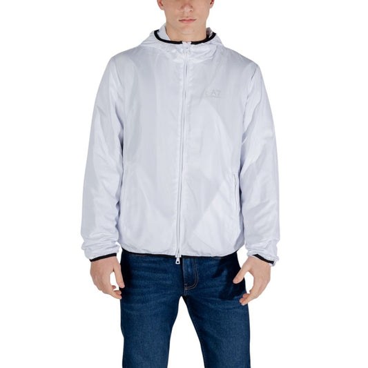 Giacca in poliestere bianco EA7 Emporio Armani