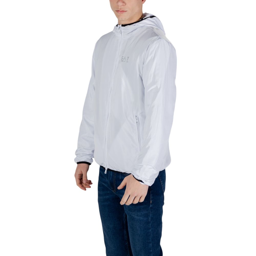 Giacca in poliestere bianco EA7 Emporio Armani
