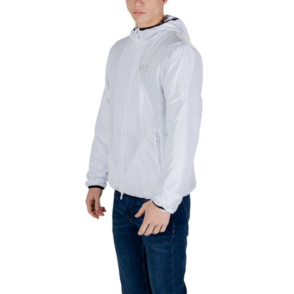 Giacca in poliestere bianco EA7 Emporio Armani
