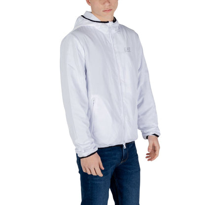 Giacca in poliestere bianco EA7 Emporio Armani