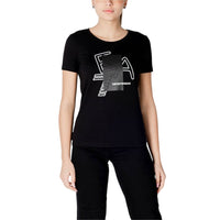 T-shirt nera in cotone EA7 Emporio Armani
