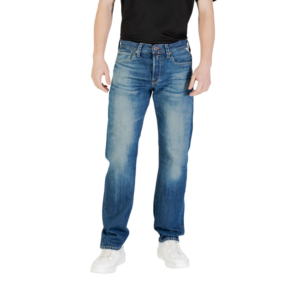 Jean Replay bleu en coton coupe décontractée