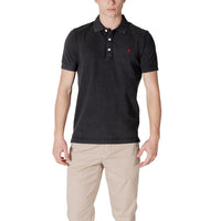 Polo in cotone nero Replay