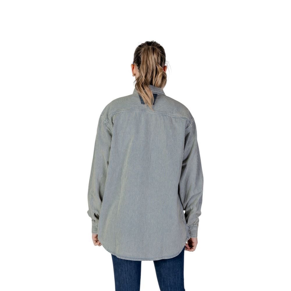 Chemisier Replay en coton bleu