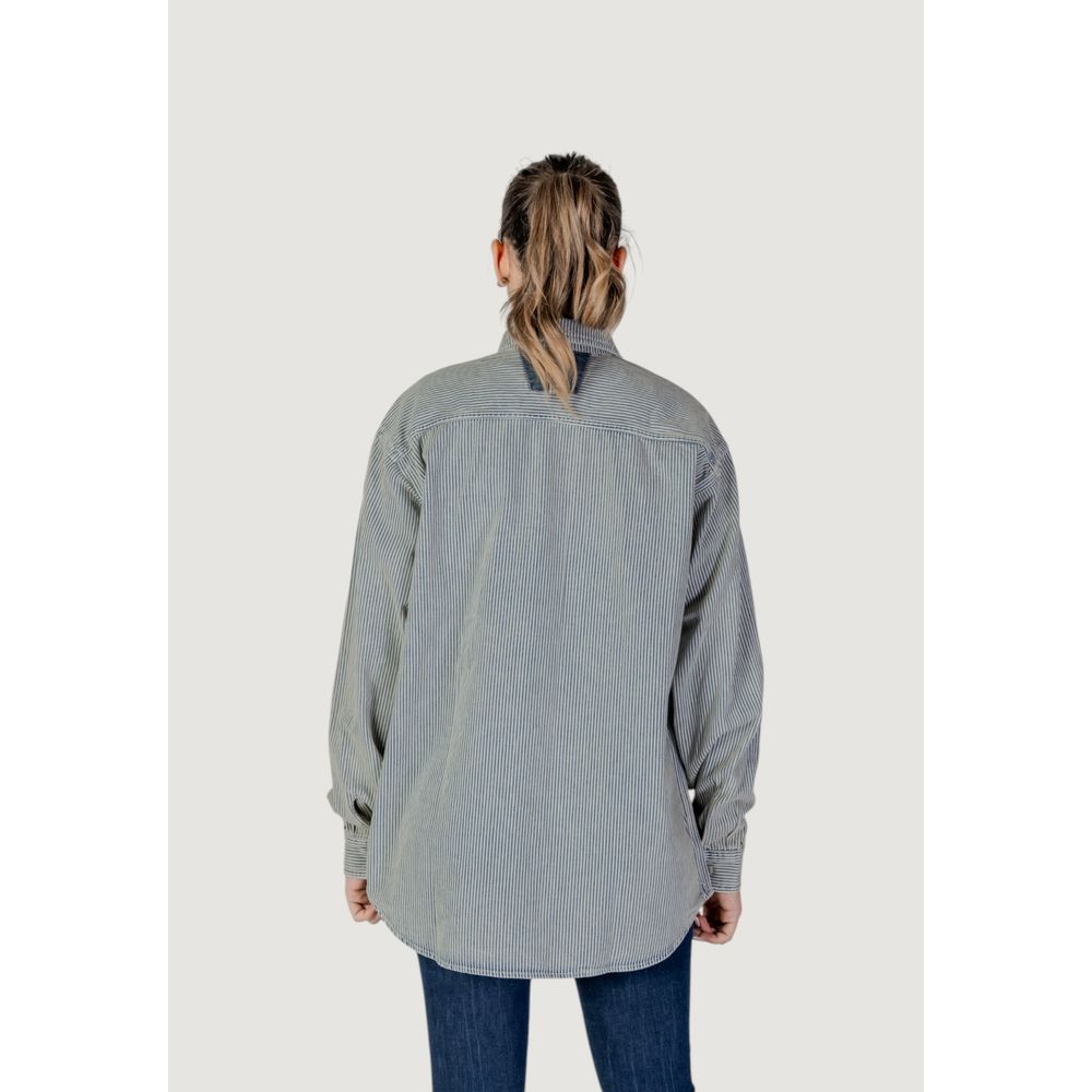 Chemisier Replay en coton bleu