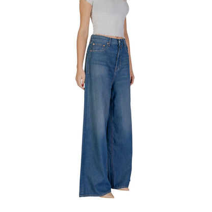 Jeans bootcut in cotone blu Replay