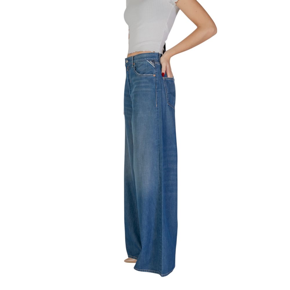 Jeans bootcut in cotone blu Replay