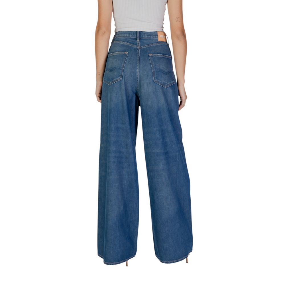 Jeans bootcut in cotone blu Replay