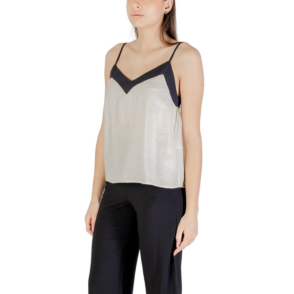 Top in nylon beige Vero Moda