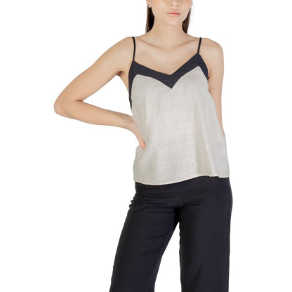 Top in nylon beige Vero Moda
