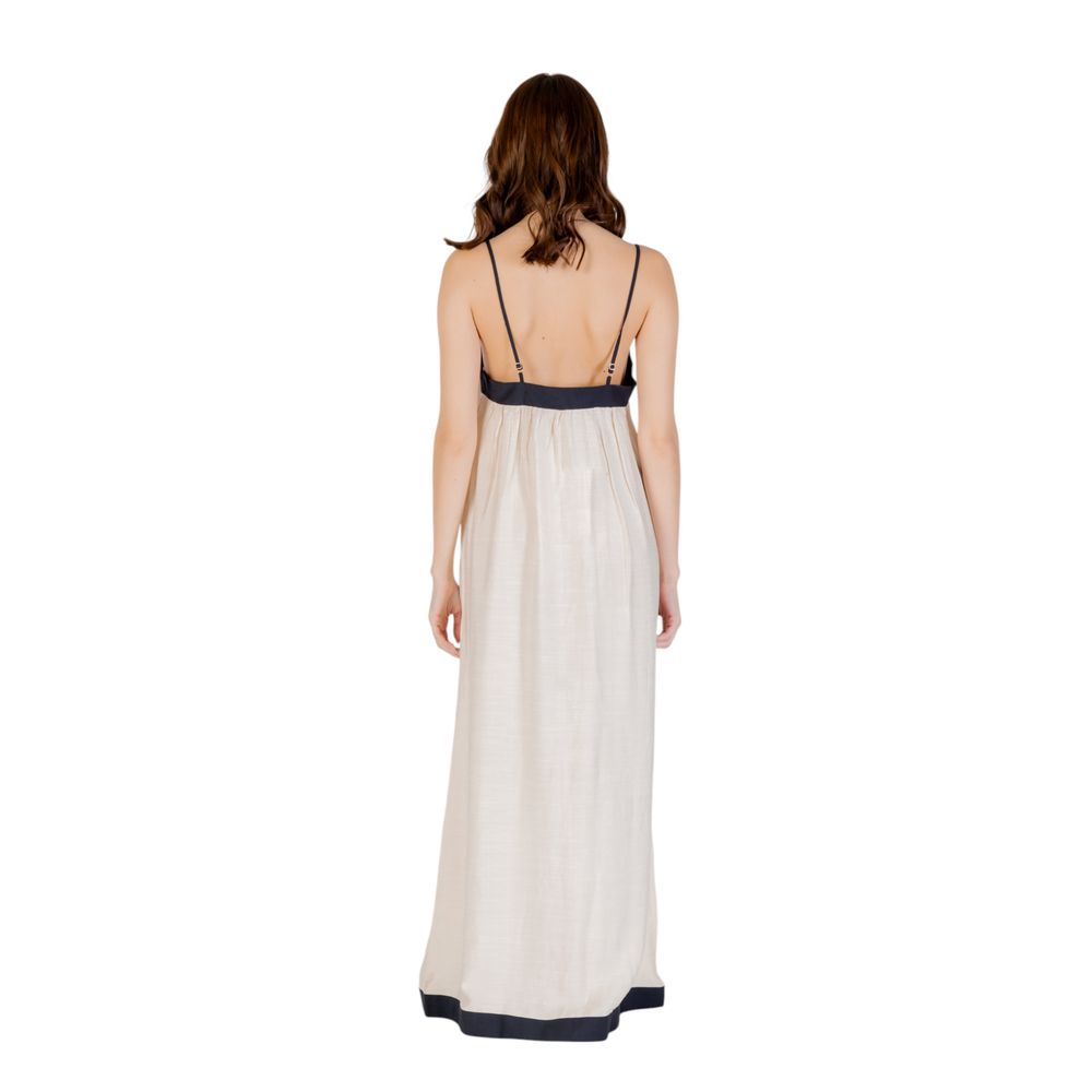 Abito lungo in nylon beige Vero Moda