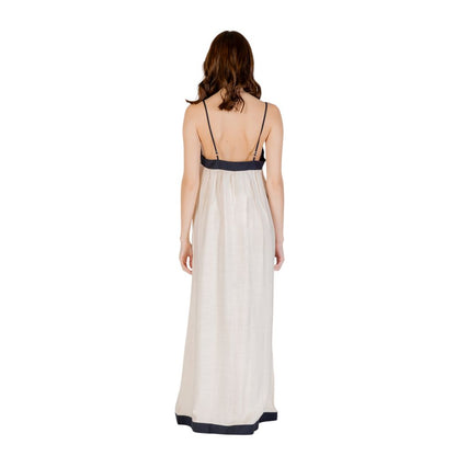 Abito lungo in nylon beige Vero Moda