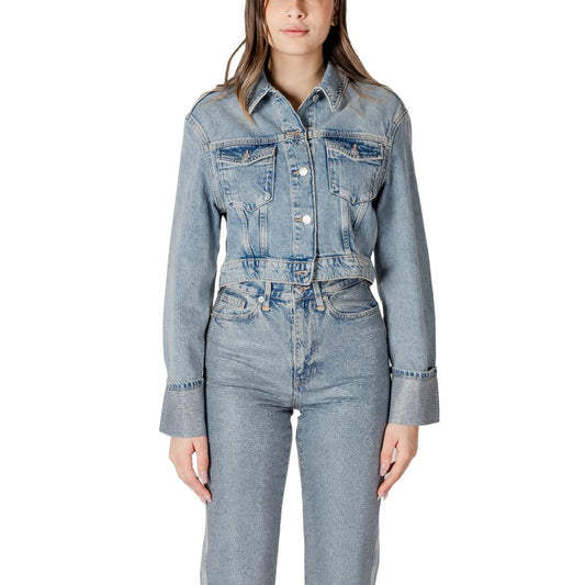Solo giacca in denim di cotone biologico azzurro chiaro