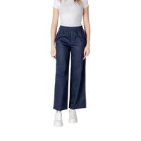 Solo pantaloni casual in cotone blu