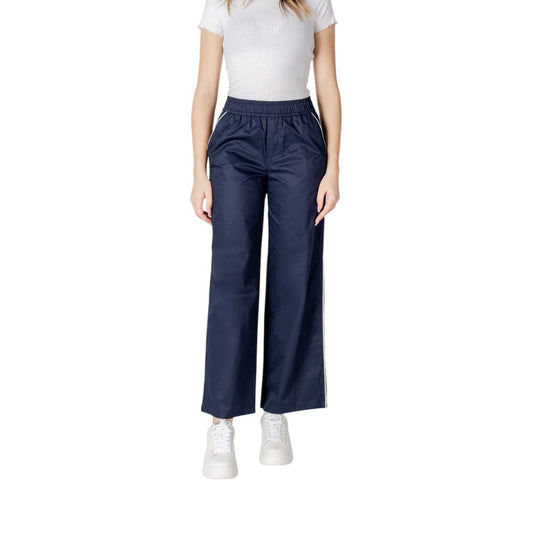Solo pantaloni casual in cotone blu