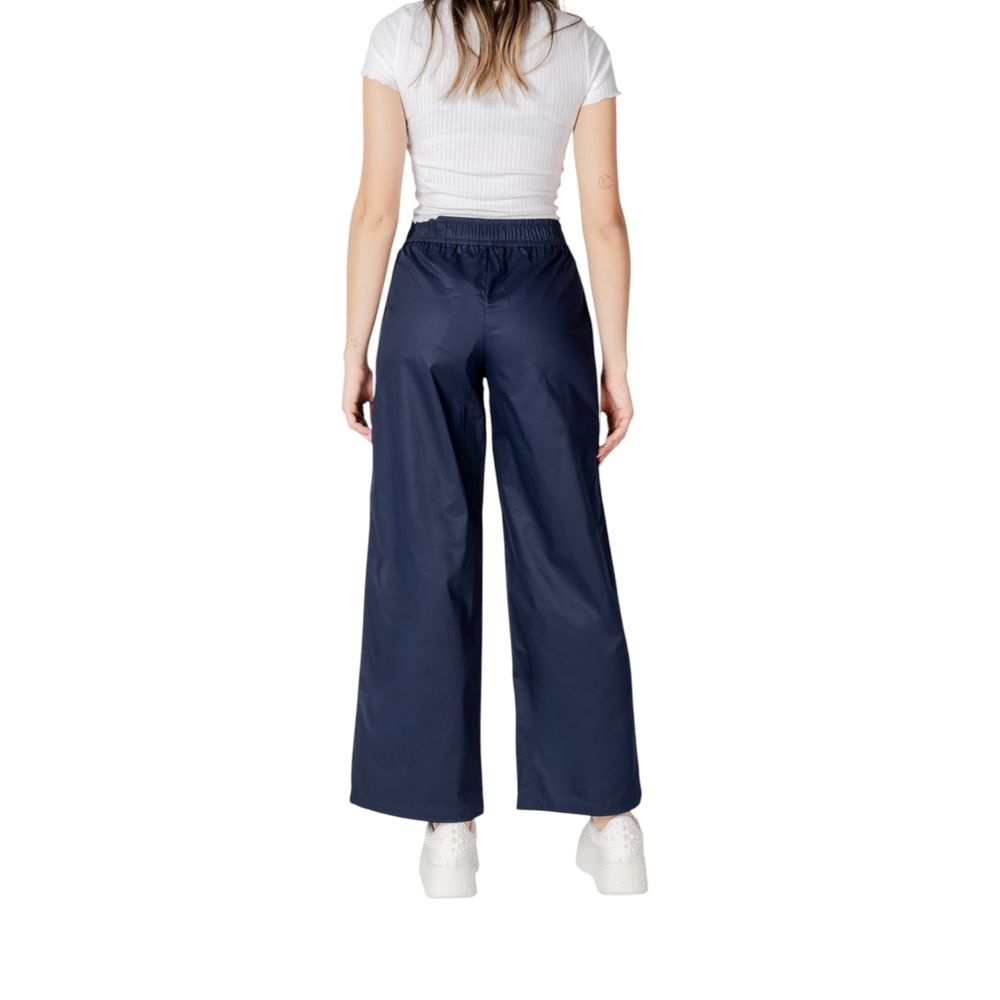 Solo pantaloni casual in cotone blu