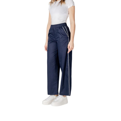 Solo pantaloni casual in cotone blu