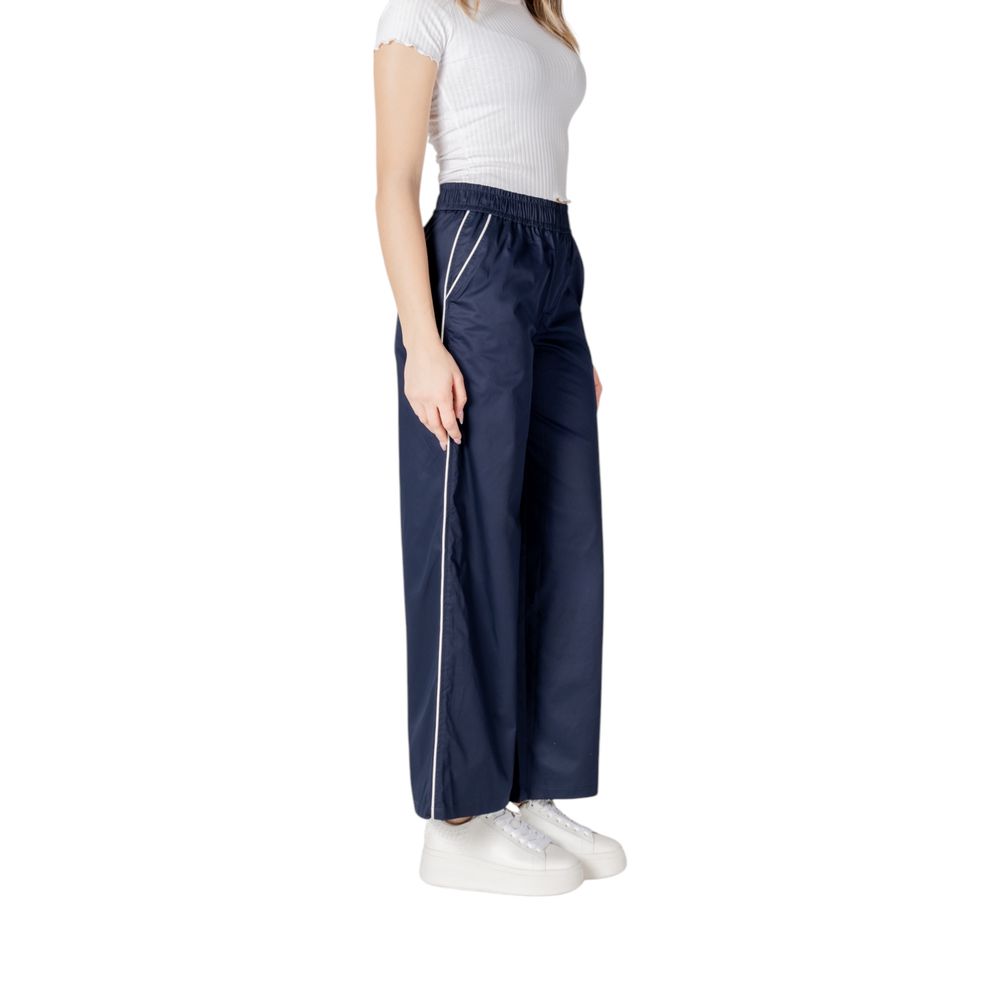 Solo pantaloni casual in cotone blu