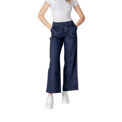 Solo pantaloni casual in cotone blu