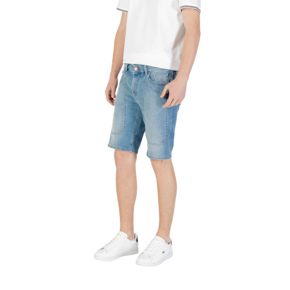 Shorts bermudas Jeckerson en coton bleu clair