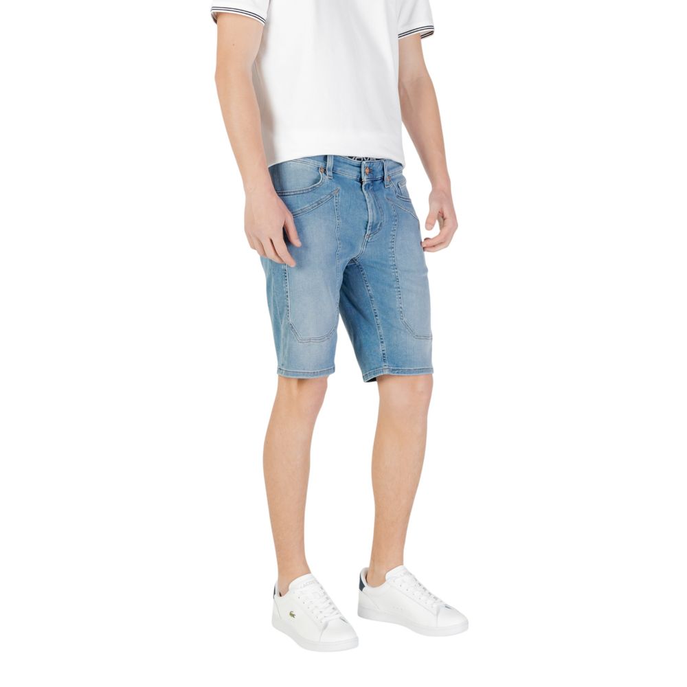 Shorts bermudas Jeckerson en coton bleu clair