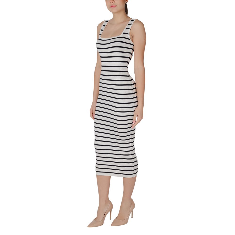 Robe longue beige en viscose Morgan De Toi