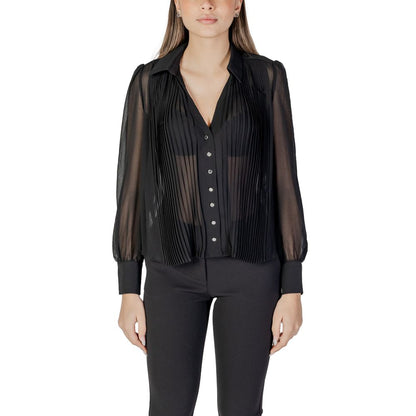 Blusa in poliestere nero Morgan De Toi