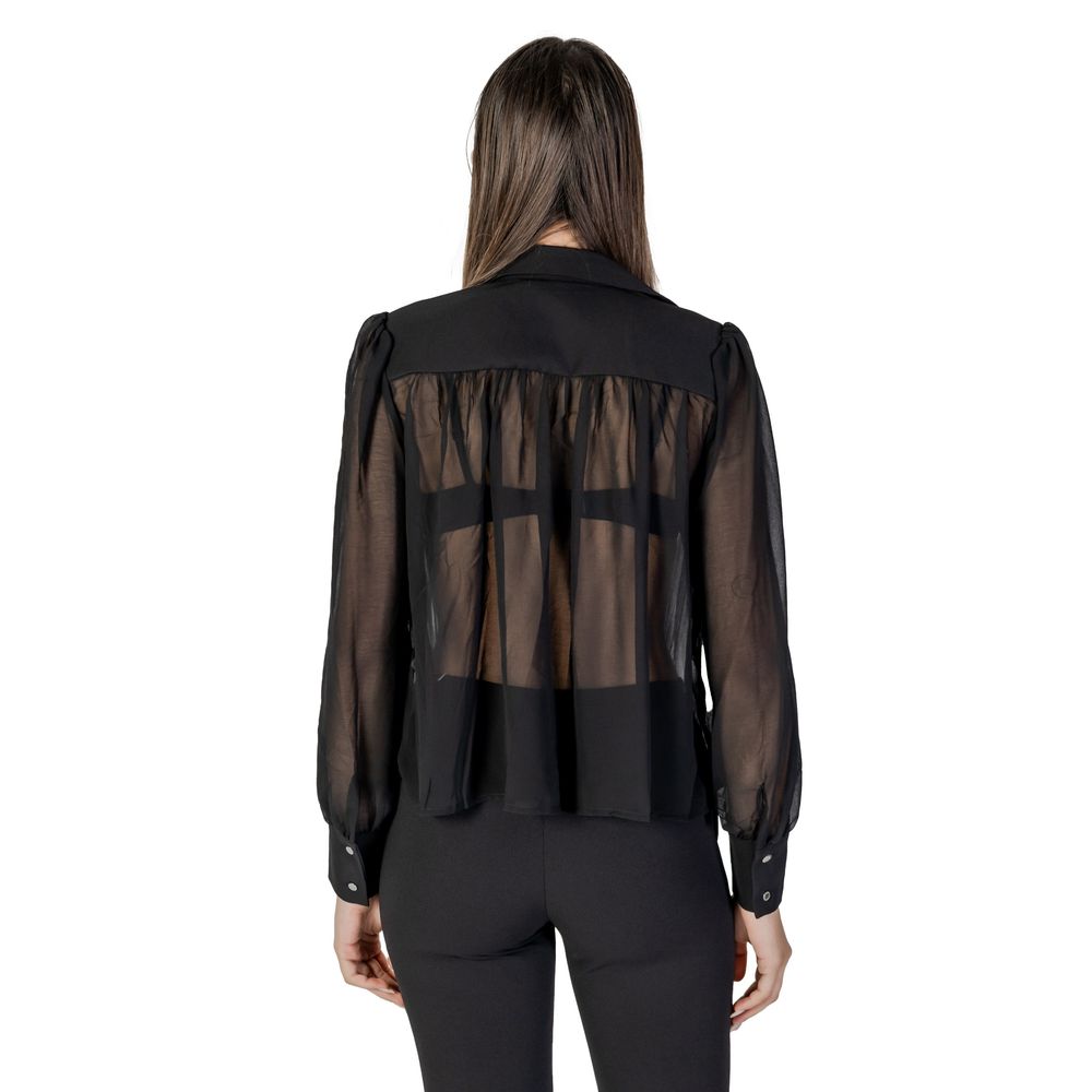 Blusa in poliestere nero Morgan De Toi