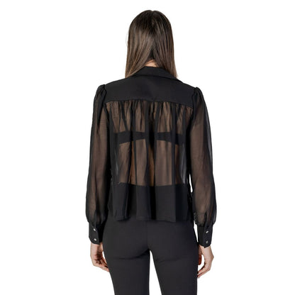 Blusa in poliestere nero Morgan De Toi