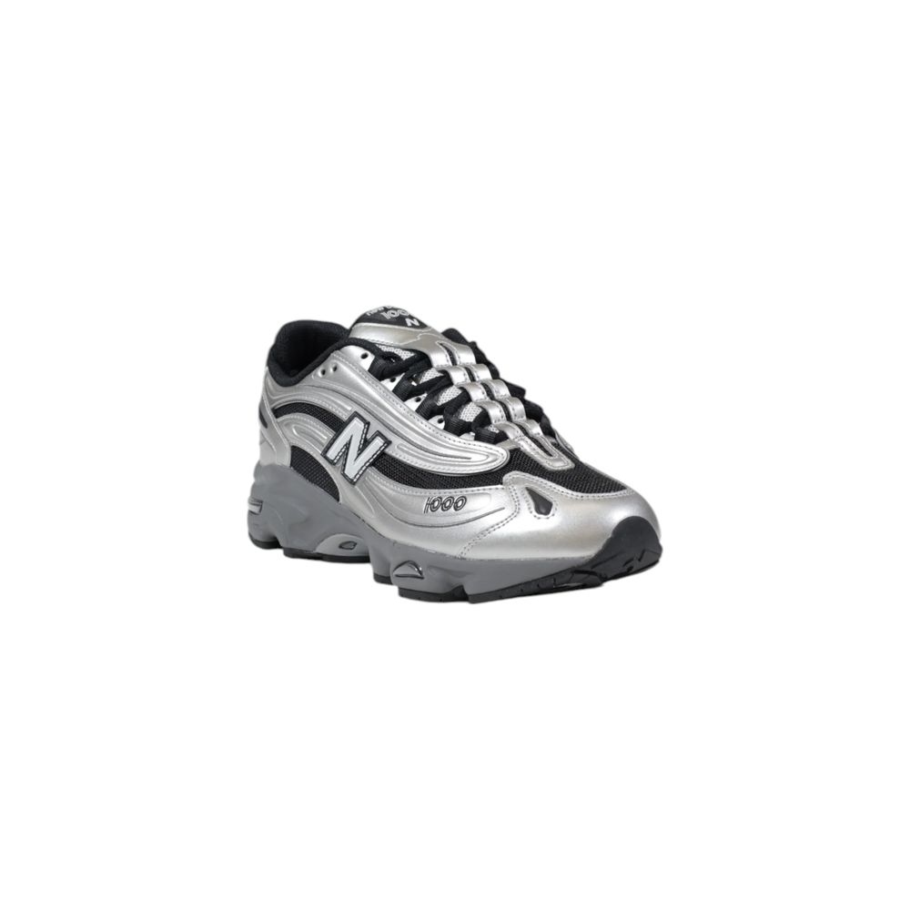 Baskets de sport synthétiques argentées New Balance