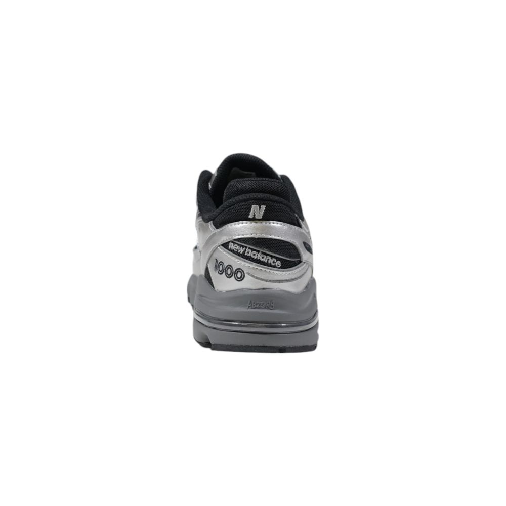 Baskets de sport synthétiques argentées New Balance
