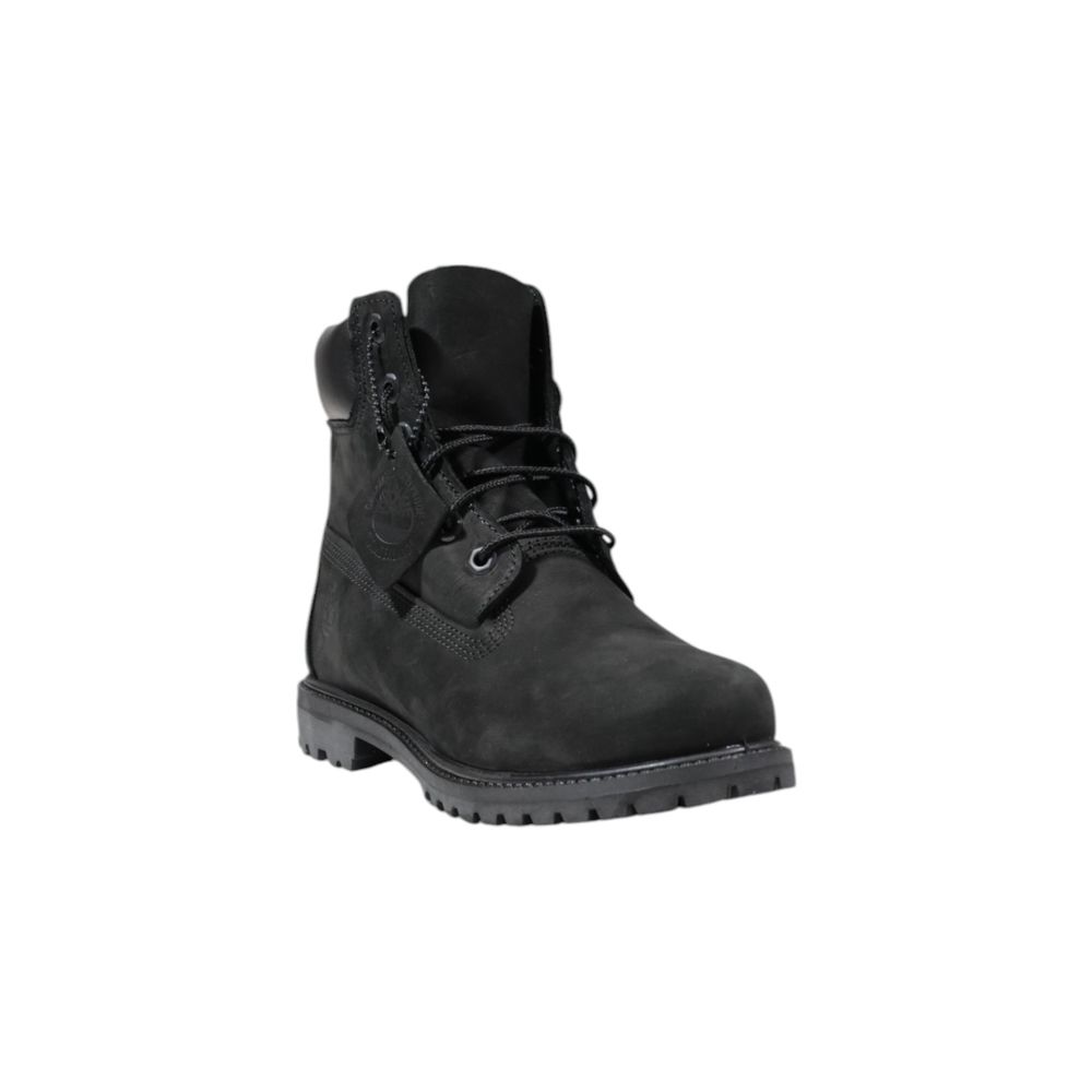 Bottes Timberland en cuir noir à lacets